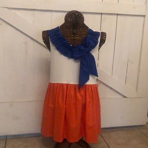 Game Day themed Dress Orange & Blue